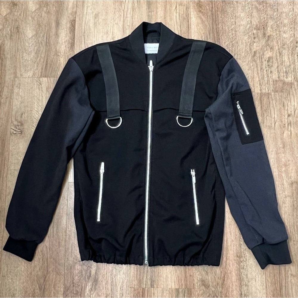 Zara‎ Men's Black Full Zip Bomber Jacket Size Small